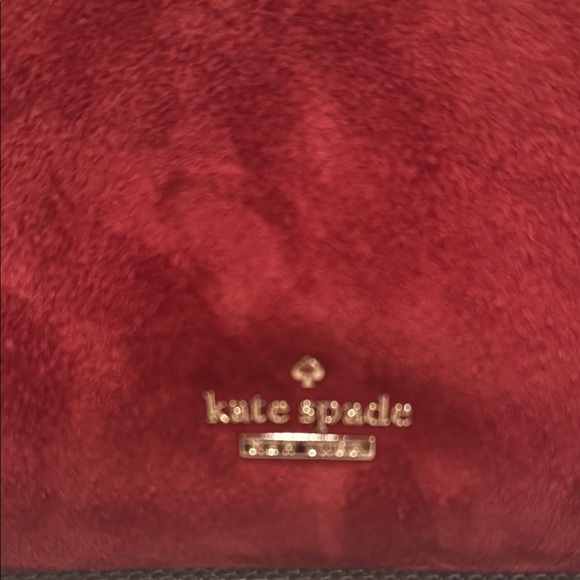 Kate Spade Red Suede Fringe Handbag - Picture 2 of 5